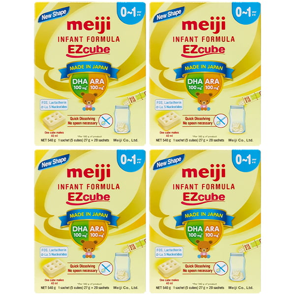 Combo 2 hộp Sữa Meiji Infant Formula dạng thanh nhập khẩu cho trẻ 0-1 tuổi