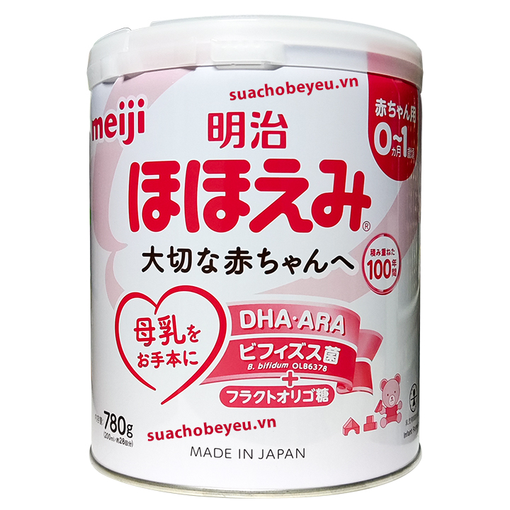 Sữa Meiji nội địa Nhật Bản cho trẻ 0-1 tuổi lon 800g