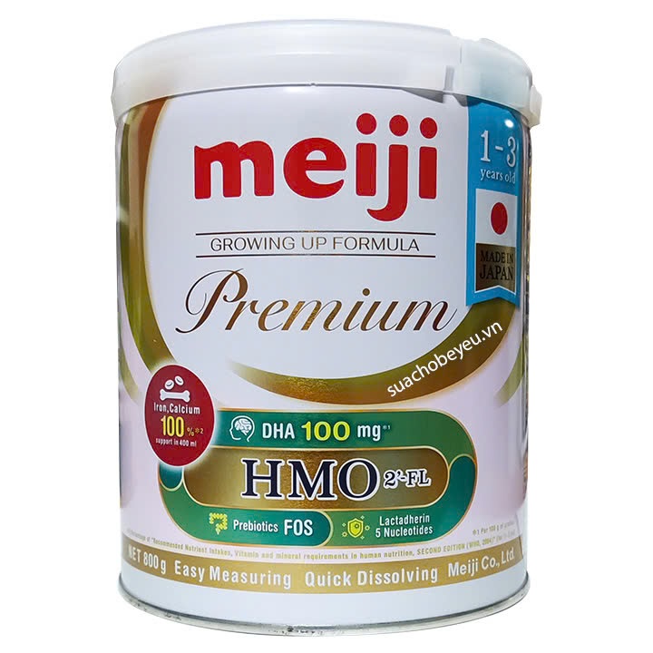Sữa Meiji Premium Nhật Bản lon 800g cho trẻ 1-3 tuổi