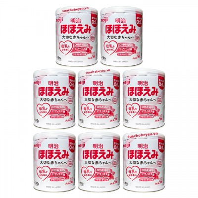 Thùng Sữa Meiji nội địa Nhật Bản 800g cho trẻ 0-1 tuổi