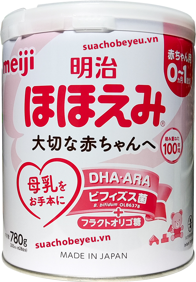 Sữa Meiji nội địa Nhật Bản 800g cho trẻ 0-1 tuổi
