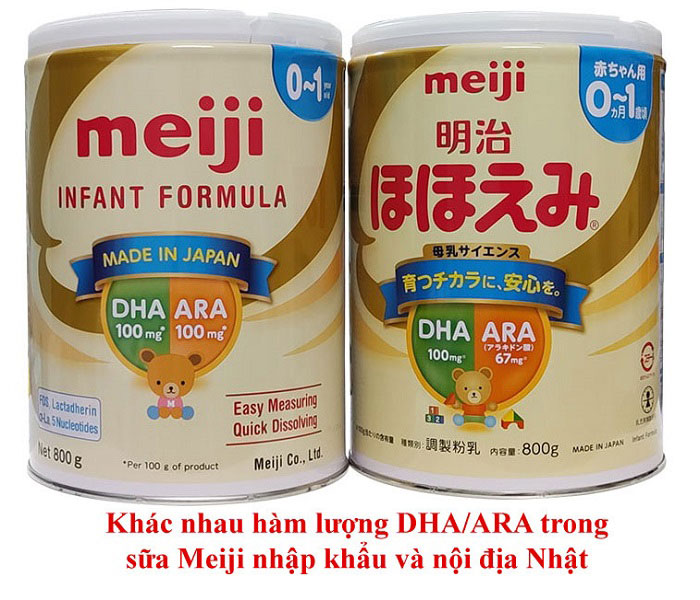 Mẹ chọn sữa Meiji nội địa hay sữa Meiji nhập khẩu