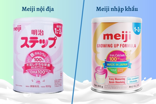 Mẹ chọn sữa Meiji nội địa hay sữa Meiji nhập khẩu