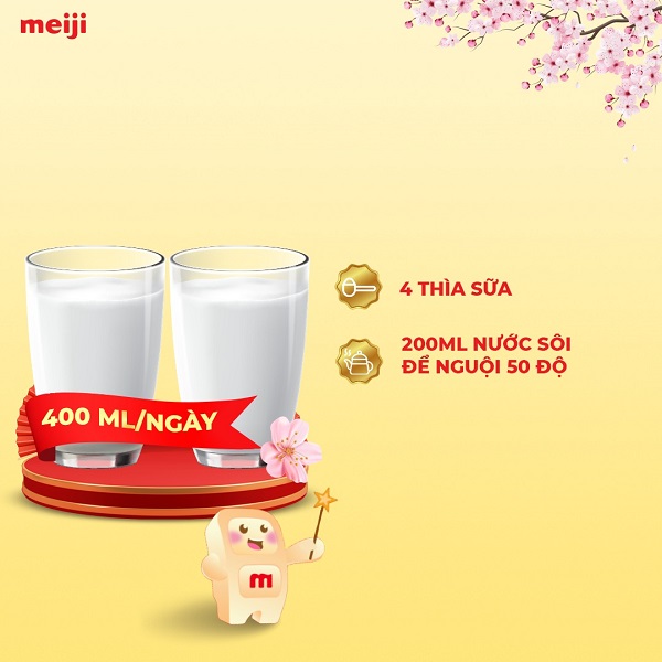 Sữa Meiji Kids Formula cho trẻ 3-10 tuổi nhập khẩu lon 900g