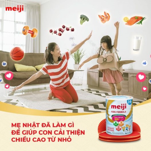 Sữa Meiji Kids Formula 900g cho trẻ 3-10 tuổi nhập khẩu