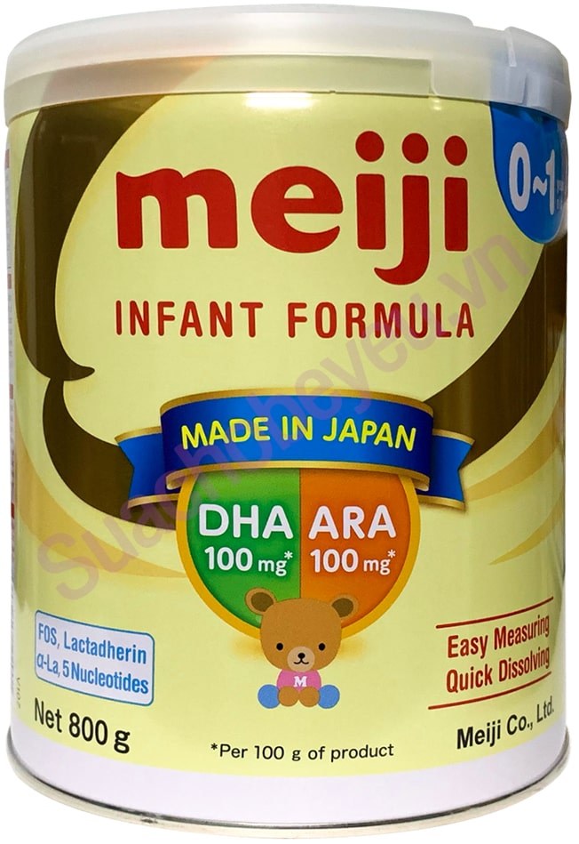 Sữa Meiji Infant Formula 800g nhập khẩu cho trẻ 0-1 tuổi