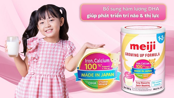 Sữa Meiji Growing Up Formula 800g nhập khẩu cho trẻ 1-3 tuổi