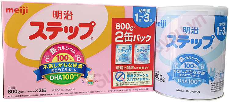 Sữa Meiji nội địa Nhật Bản 800g cho trẻ 1-3 tuổi