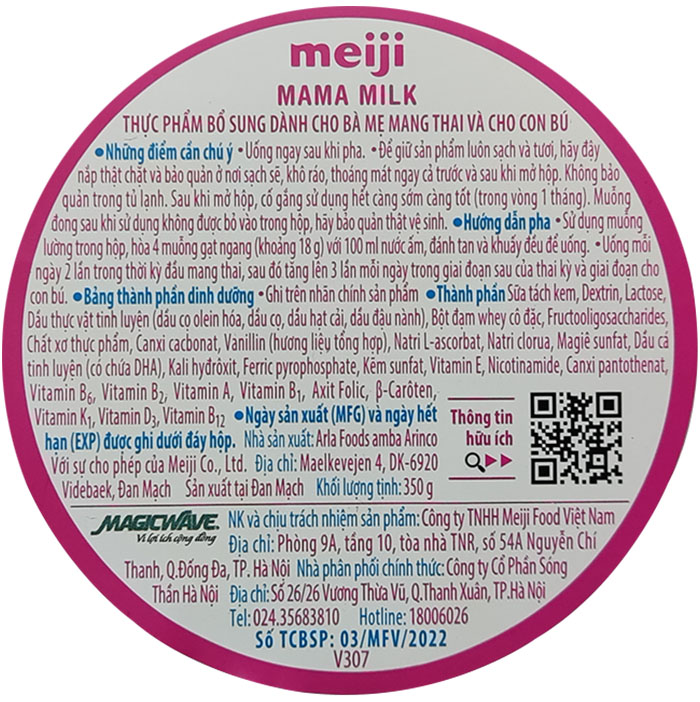 Sữa Meiji Mama lon 350g cho mẹ mang thai