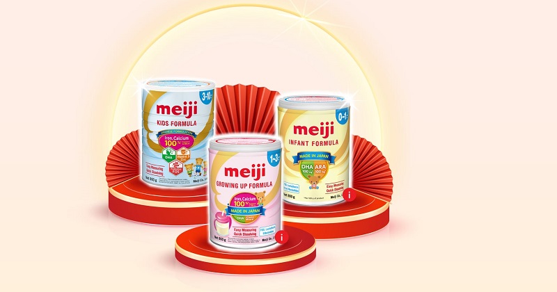 Sữa Meiji Premium Nhật Bản lon 800g cho trẻ 1-3 tuổi