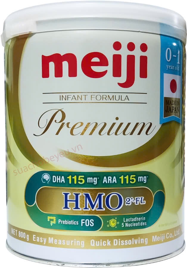 Sữa Meiji Premium Nhật Bản lon 800g cho trẻ 0-1 tuổi