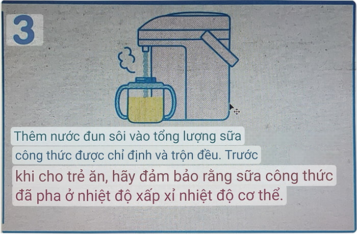 Hướng dẫn cách pha Sữa Meiji Growing Up Formula dạng thanh nhập khẩu, 1-3 tuổi