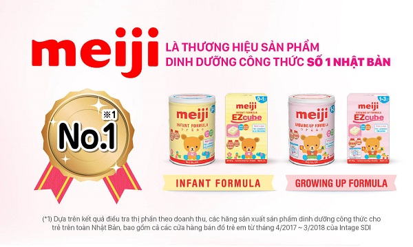 Hướng dẫn cách pha Sữa Meiji HP nội địa Nhật 850g cho trẻ dị ứng đạm bò