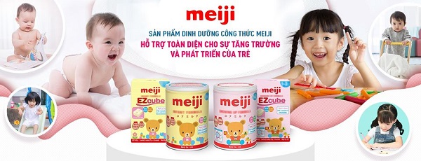 Hướng dẫn cách pha Sữa Meiji Kids Formula 900g nhập khẩu, 3-10 tuổi