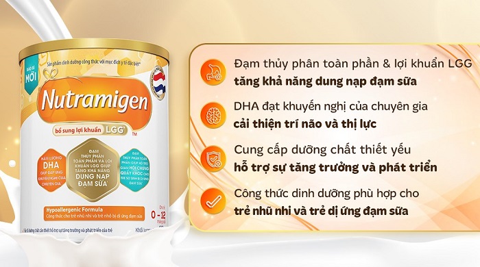 Sữa cho trẻ dị ứng đạm sữa bò