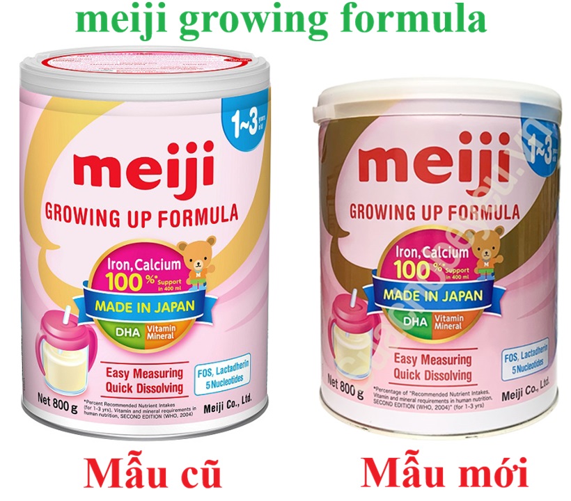 sữa meiji mẫu mới