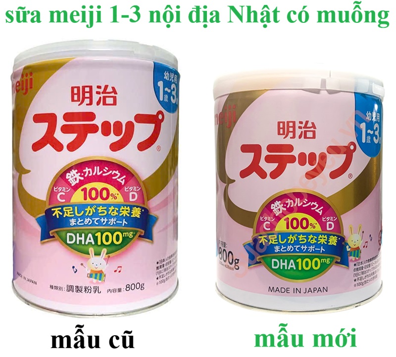 sữa meiji mẫu mới