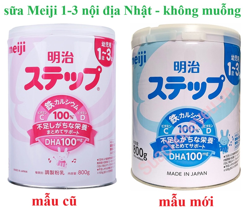sữa meiji mẫu mới