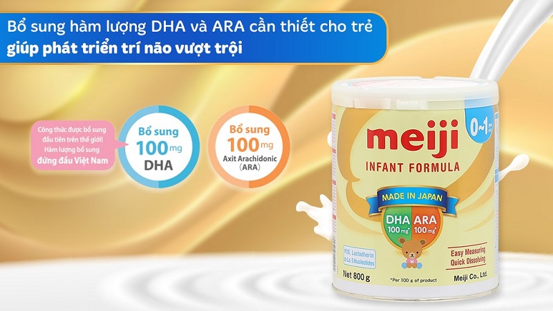 Sữa công thức phát triển trí não cho bé