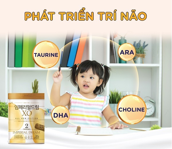 Sữa công thức phát triển trí não cho bé